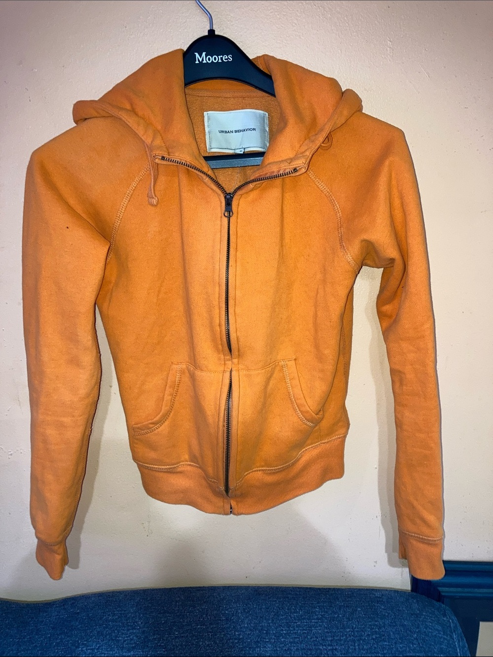 Urban Behavior Orange Full-Zip Hoodie Jacket